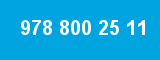 978 800 25 11 978 800 25 11